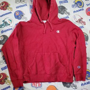 Champion Reverse Weave Hoodie Red L